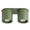 Plafonniers Aluminium Vert Olive GU10 2 Orbis