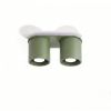 Plafonniers Aluminium Vert Olive GU10 2 Orbis