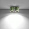 Plafonniers Aluminium Vert Olive GU10 2 Orbis