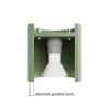 Plafonniers Aluminium Vert Olive GU10 2 Orbis