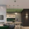 Plafonniers Aluminium Vert Olive GU10 2 Orbis