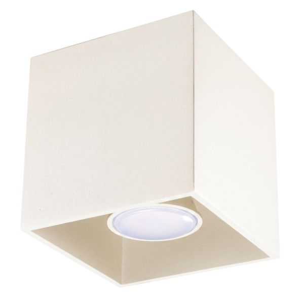 Plafonniers Aluminium Beige GU10 1 Quad
