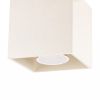 Plafonniers Aluminium Beige GU10 1 Quad