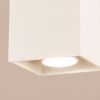 Plafonniers Aluminium Beige GU10 1 Quad