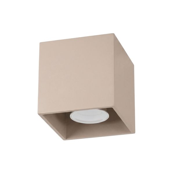 Plafonniers Aluminium Taupe GU10 1 Quad