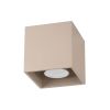 Plafonniers Aluminium Taupe GU10 1 Quad