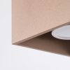 Plafonniers Aluminium Taupe GU10 1 Quad