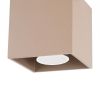 Plafonniers Aluminium Taupe GU10 1 Quad
