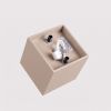 Plafonniers Aluminium Taupe GU10 1 Quad