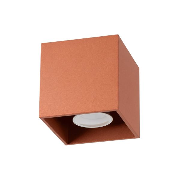 Plafonniers Aluminium Ocre Rouge GU10 1 Quad