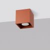 Plafonniers Aluminium Ocre Rouge GU10 1 Quad