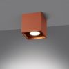 Plafonniers Aluminium Ocre Rouge GU10 1 Quad