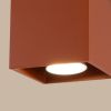 Plafonniers Aluminium Ocre Rouge GU10 1 Quad