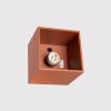 Plafonniers Aluminium Ocre Rouge GU10 1 Quad