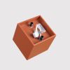 Plafonniers Aluminium Ocre Rouge GU10 1 Quad