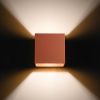 Appliques murales Aluminium Ocre Rouge G9 1 Quad