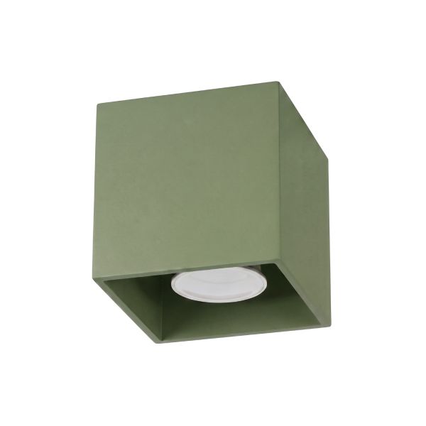 Plafonniers Aluminium Vert Olive GU10 1 Quad
