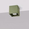 Plafonniers Aluminium Vert Olive GU10 1 Quad