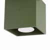 Plafonniers Aluminium Vert Olive GU10 1 Quad