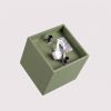 Plafonniers Aluminium Vert Olive GU10 1 Quad
