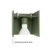 Plafonniers Aluminium Vert Olive GU10 1 Quad