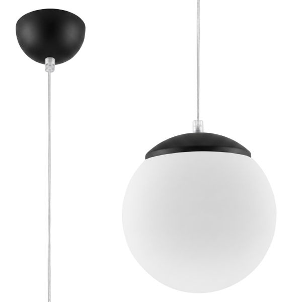 Suspensions Acier Noir E27 1 Ugo