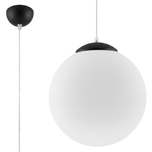 Suspensions Acier Noir E27 1 Ugo