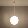 Suspensions Acier Ocre Rouge E27 1 Ugo