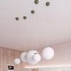 Suspensions Acier Vert Olive E27 1 Ugo