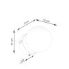 Appliques murales Acier Beige G9 1 Yoli