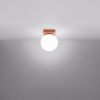 Plafonniers Acier Ocre Rouge G9 1 Yoli