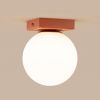 Plafonniers Acier Ocre Rouge G9 1 Yoli