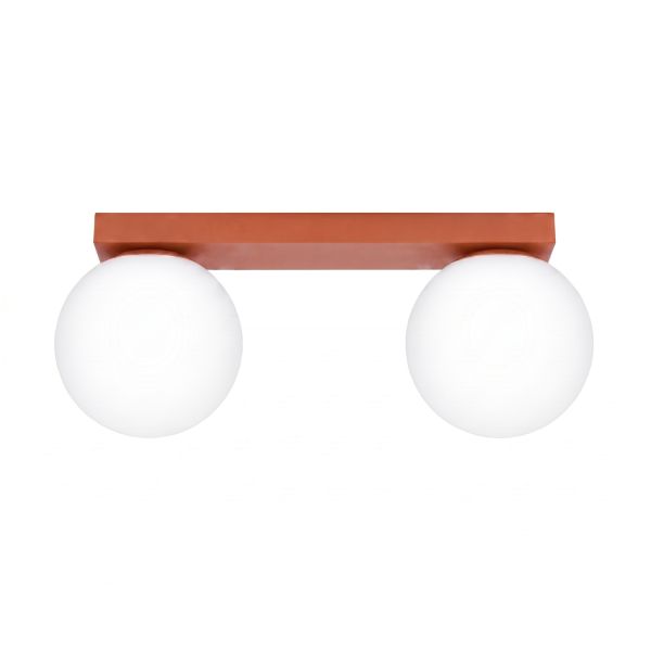 Plafonniers Acier Ocre Rouge G9 2 Yoli