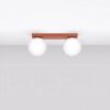 Plafonniers Acier Ocre Rouge G9 2 Yoli