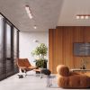Plafonniers Acier Ocre Rouge G9 2 Yoli