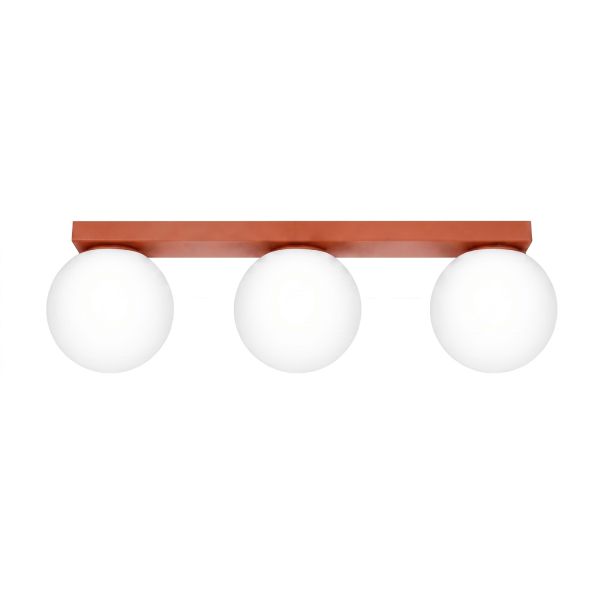 Plafonniers Acier Ocre Rouge G9 3 Yoli