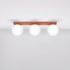 Plafonniers Acier Ocre Rouge G9 3 Yoli