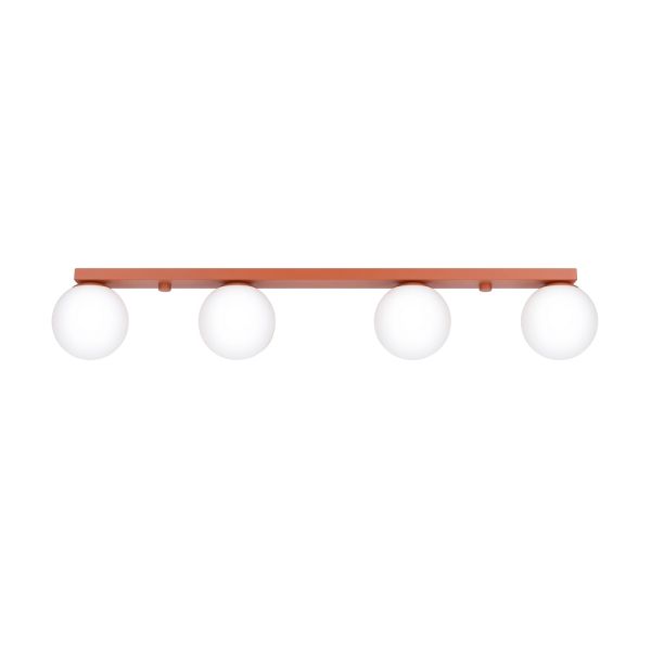 Plafonniers Acier Ocre Rouge G9 4 Yoli