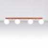 Plafonniers Acier Ocre Rouge G9 4 Yoli