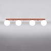 Plafonniers Acier Ocre Rouge G9 4 Yoli