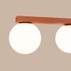 Plafonniers Acier Ocre Rouge G9 4 Yoli