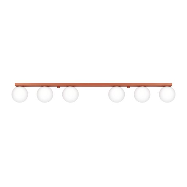 Plafonniers Acier Ocre Rouge G9 6 Yoli