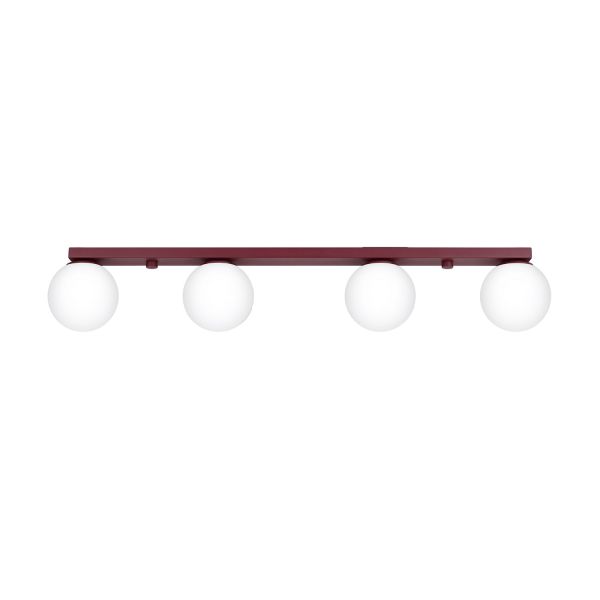 Plafonniers Acier Bourgogne G9 4 Yoli