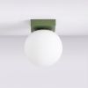Plafonniers Acier Vert Olive G9 1 Yoli