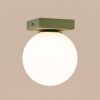 Plafonniers Acier Vert Olive G9 1 Yoli
