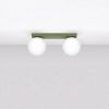 Plafonniers Acier Vert Olive G9 2 Yoli