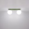 Plafonniers Acier Vert Olive G9 2 Yoli