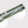 Plafonniers Acier Vert Olive G9 2 Yoli