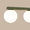 Plafonniers Acier Vert Olive G9 3 Yoli