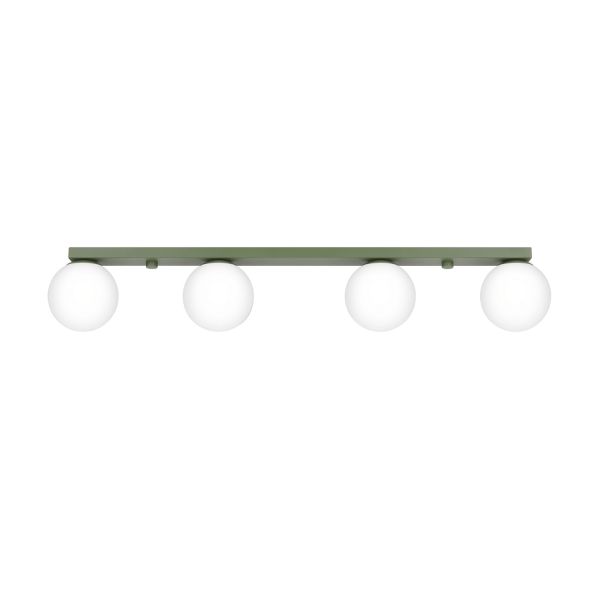 Plafonniers Acier Vert Olive G9 4 Yoli